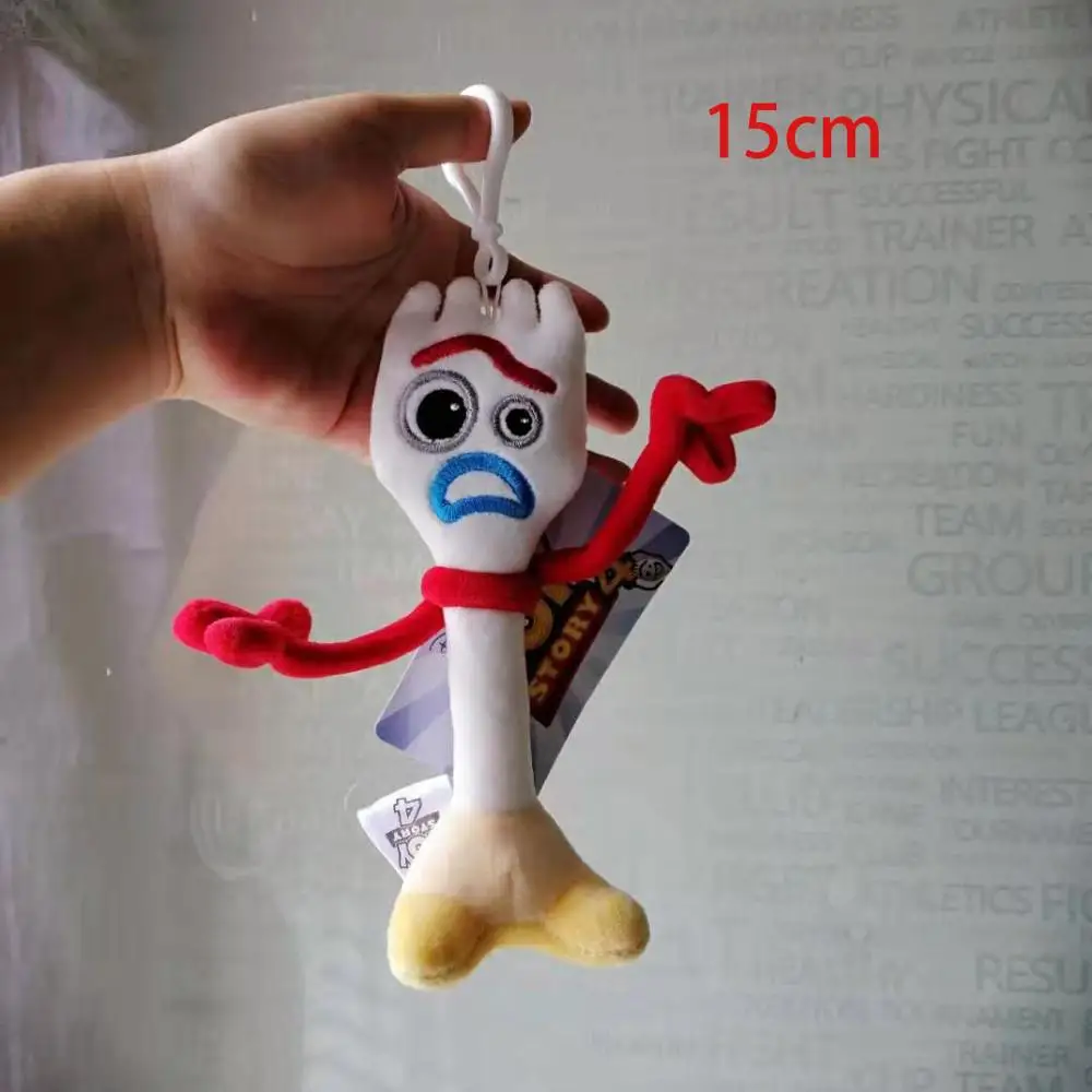 15cm new Мультяшный фильм История Игрушек 4 плюшевые игрушки форки Вуди инопланетянин Базз лайтер мягкая кукла брелок сумка Аксессуары детский подарок - Цвет: 15cm new