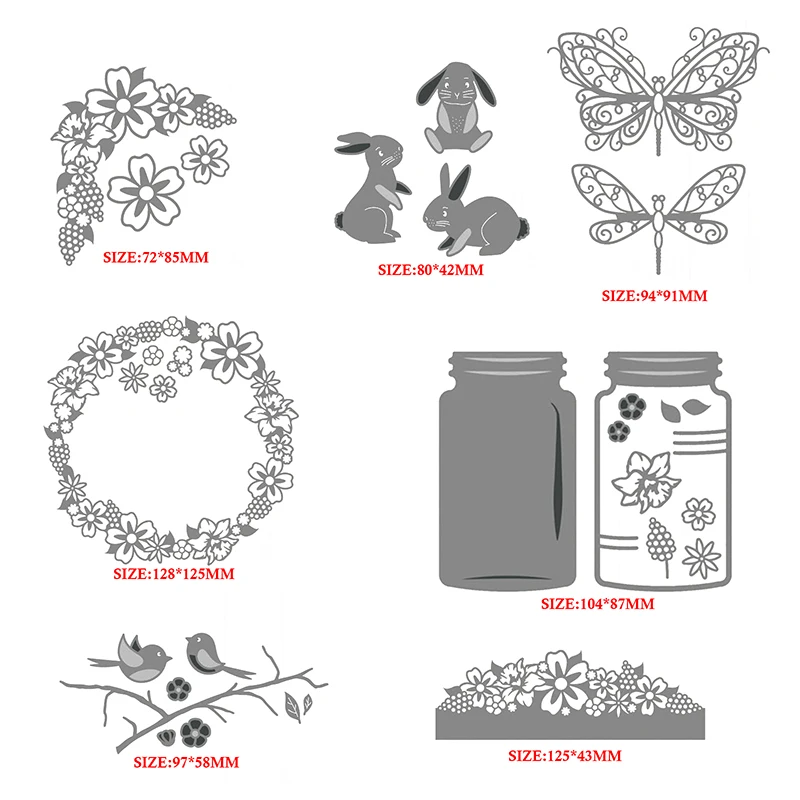 Новый дизайн 2021 металлические штампы сделай сам для вырезания трокели