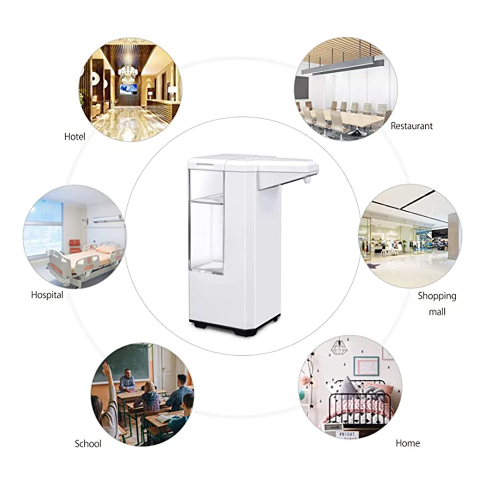 

Spot Automatic Spray Dispenser 500ml with Sensor Electric Hand Cleaning Sprayer for Home Kitchen Washroom QP2