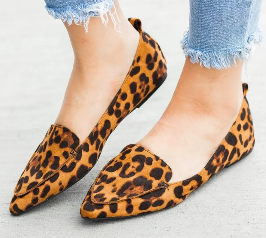

2021 Hot Sale Women's Flat Shoes Ballet Shoes Breathable Pointed Shoes Moccasin Mixed Color Women's Soft Shoes