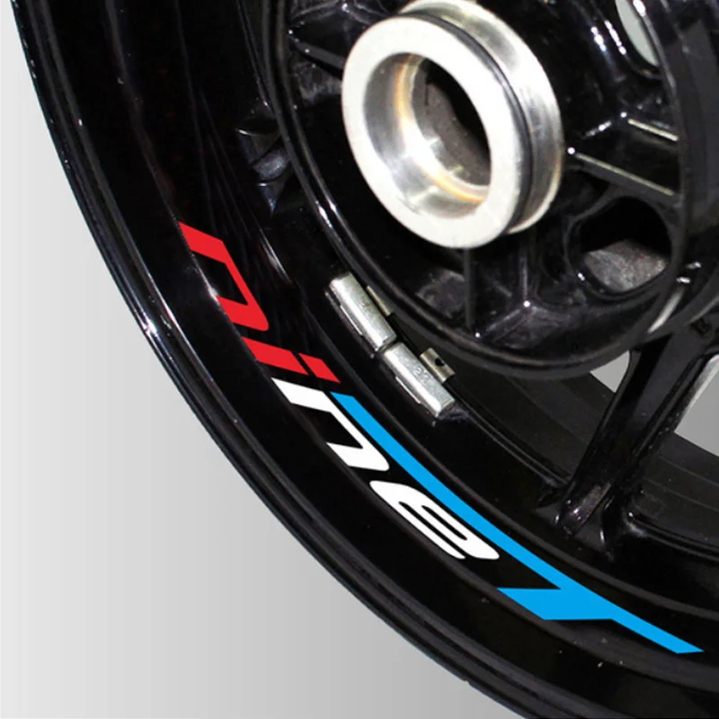 

A set of 8pcs high quality Motorcycle Wheel Sticker Decal Reflective Rim Motorcycle logo decal For Honda ninet