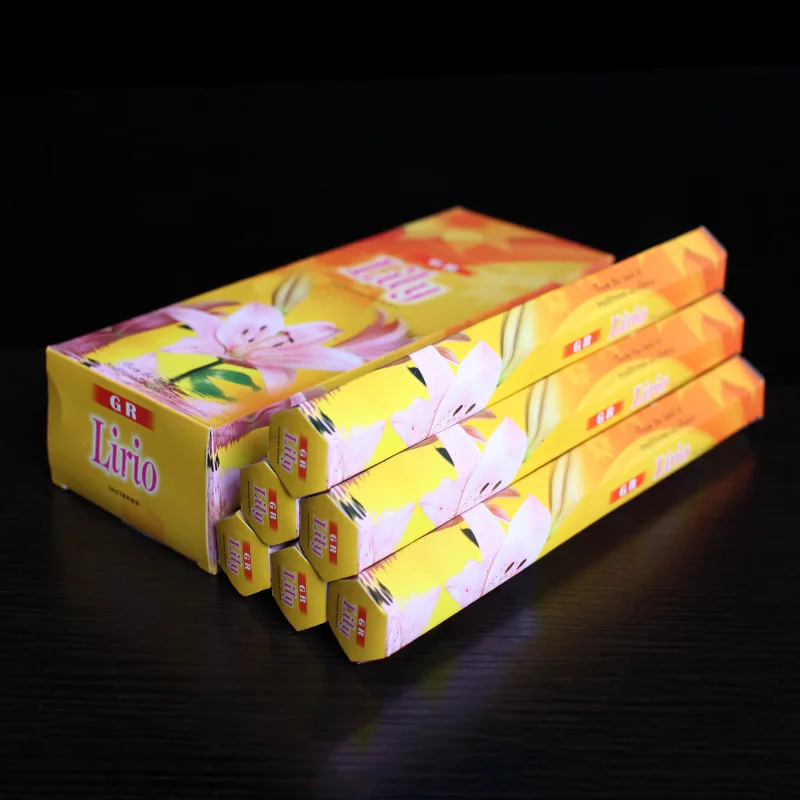 Индийские ароматические палочки ручной работы ароматизатор лилии для дома 20