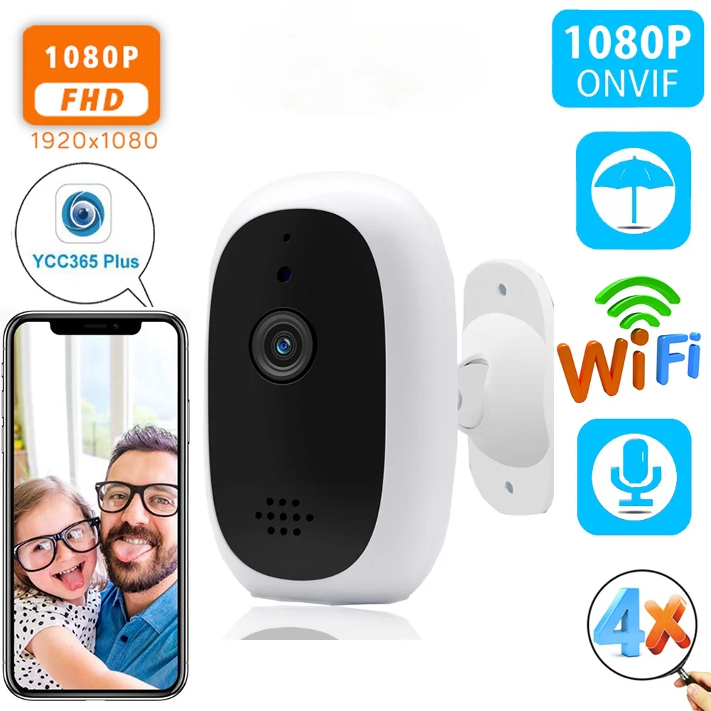 Беспроводная IP камера HD 1080P с облачным распознаванием людей|Компактные