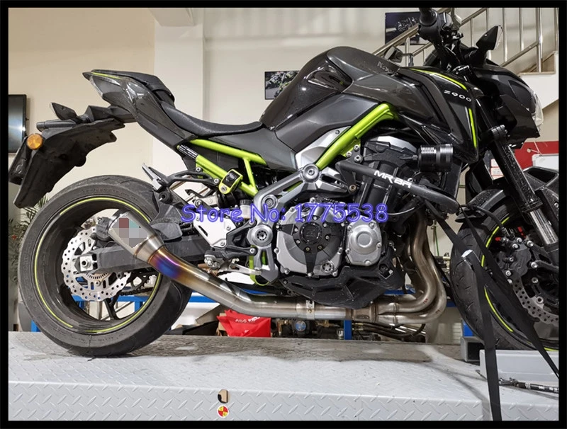 Выхлопной глушитель Z900 12 21из титанового сплава труба слип для мотоцикла