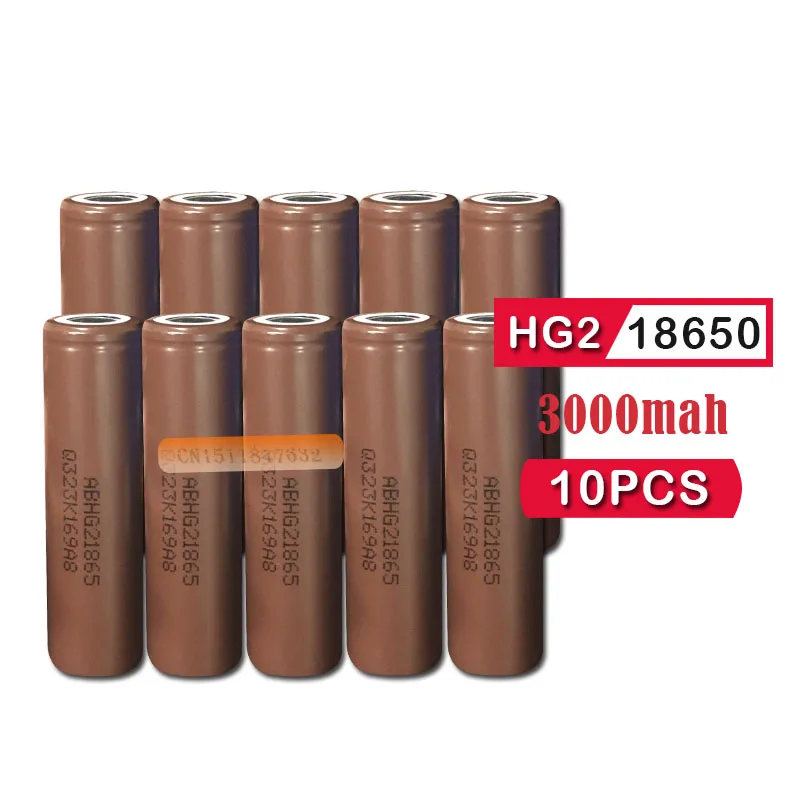 Eastfire 10 шт./лот для LG HG2 18650 аккумулятор 3000 мАч 3 6 В Макс разряд 20 А отдельная батарея
