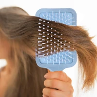 4 colors beige pink blue purple massage comb anti static hair care air comb flexible air cushion antistatic scalp comb