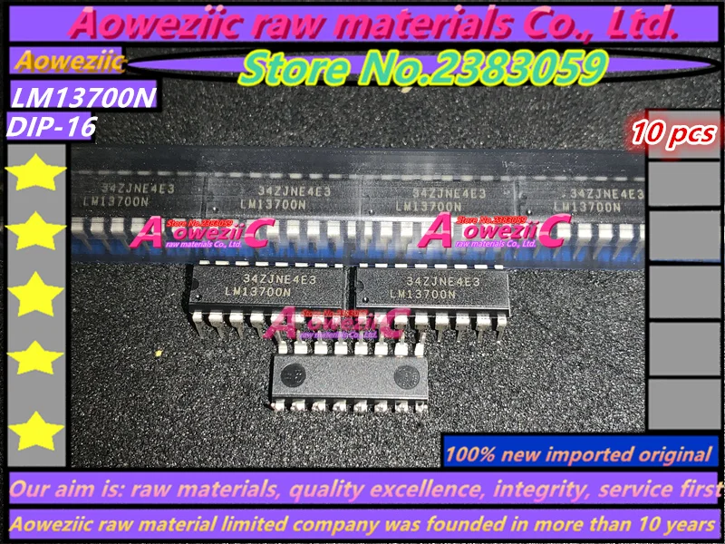 

Aoweziic 2018 + 100 CD4016BE DIP-14 CD4007UBE DIP-14 TD310IN LM13700N DIP-16