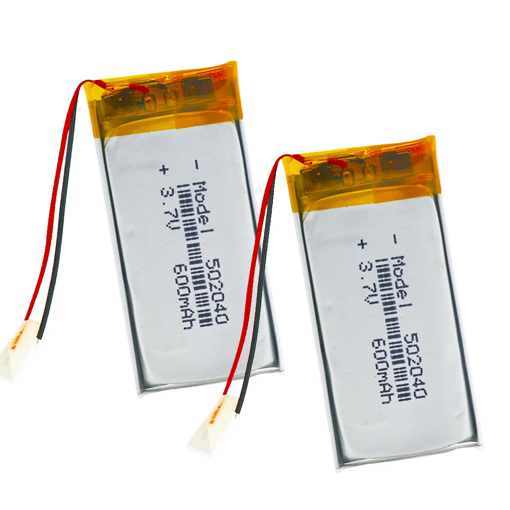 1/2/4 шт 3 7 V 502040 600mAh литий ионный аккумулятор Батарея Перезаряжаемые 600 мАч