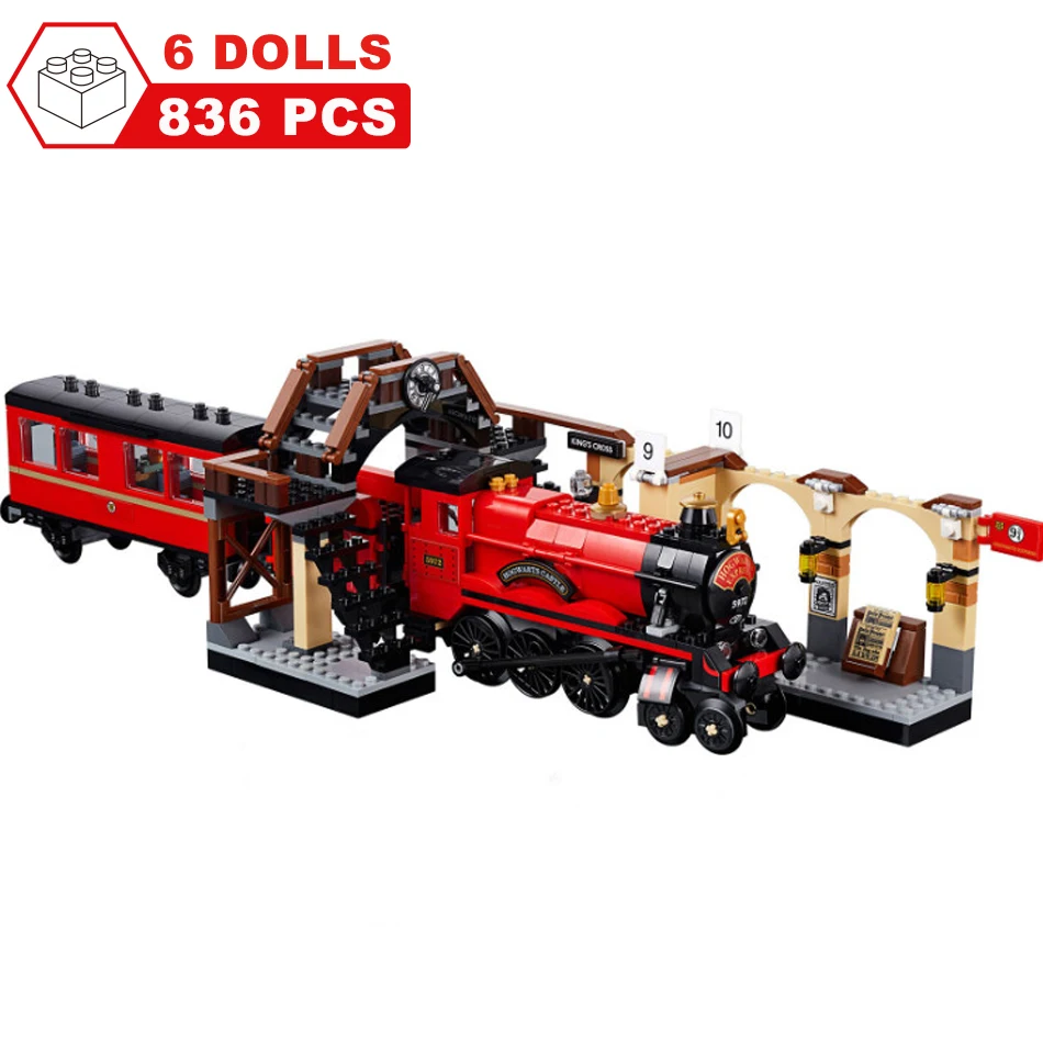 Фильм Гарри поттерд хогвартский замок Экспресс поезд Волшебный дом строительный