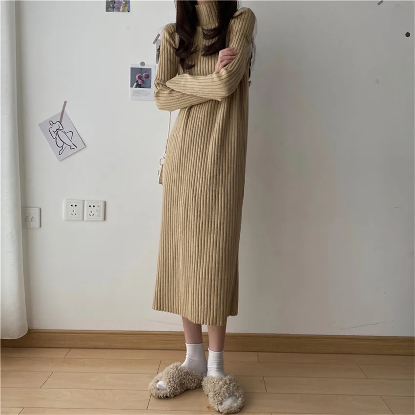 Длинное Вязаное Платье Купить