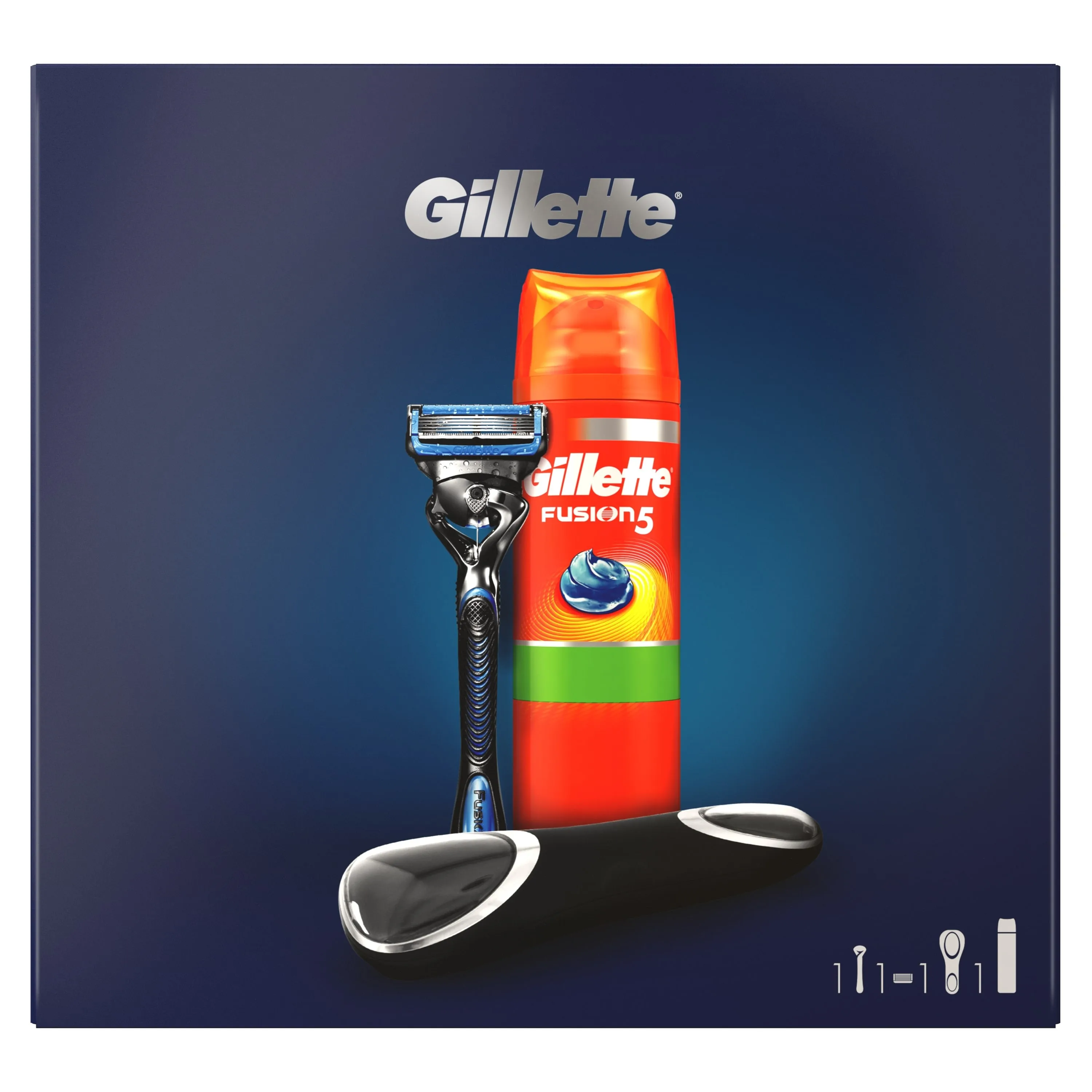 Подарочный набор Gillette Fusion 5 ProShield Chill (Бритва + 1 кассета Гель для бритья