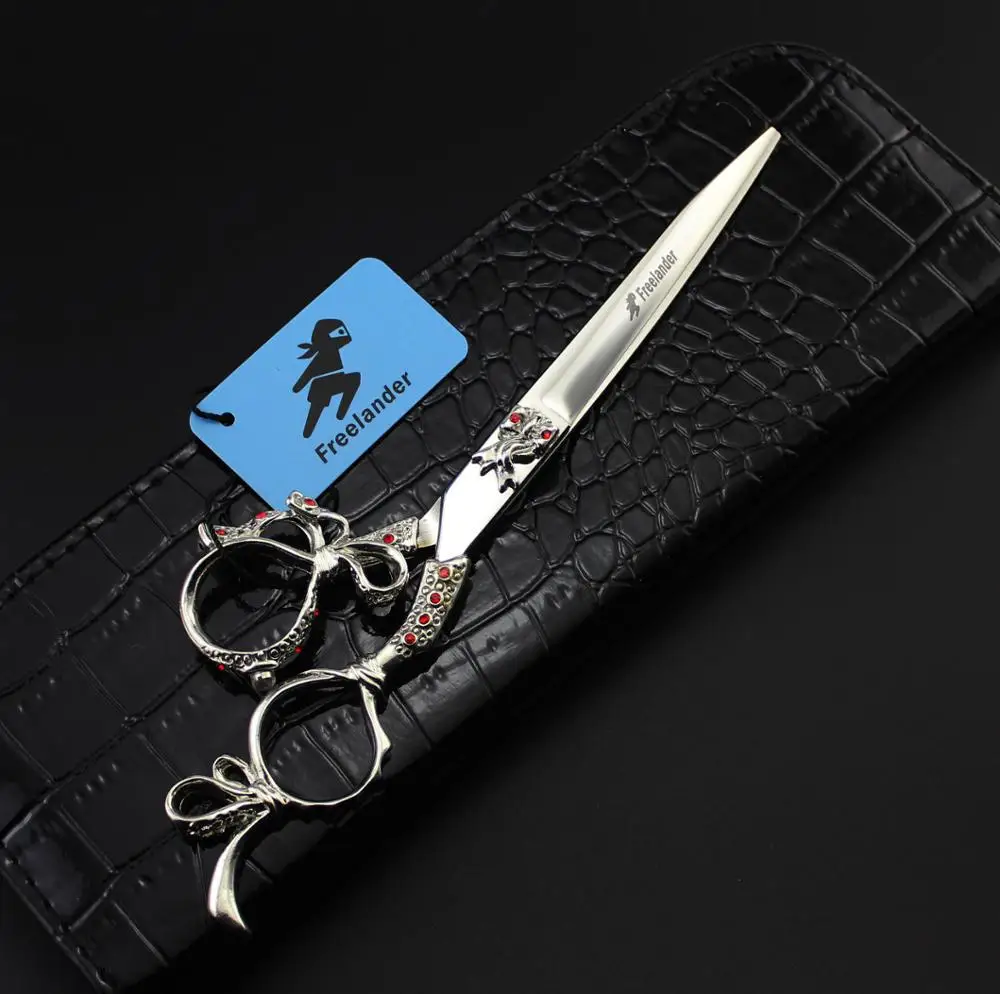 Ножницы Прямые Серебристые для стрижки домашних животных 7 дюймов