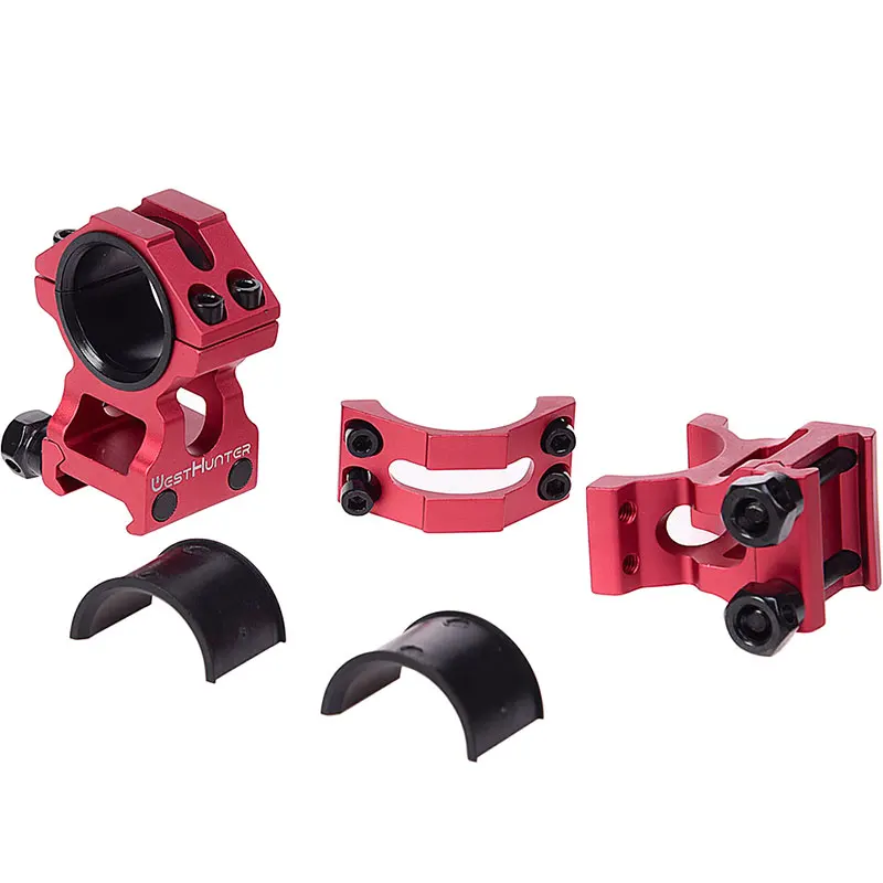 Красные высокопрофильные кольца Пикатинни 25 4 мм/30 мм двойные с ЧПУ высокого