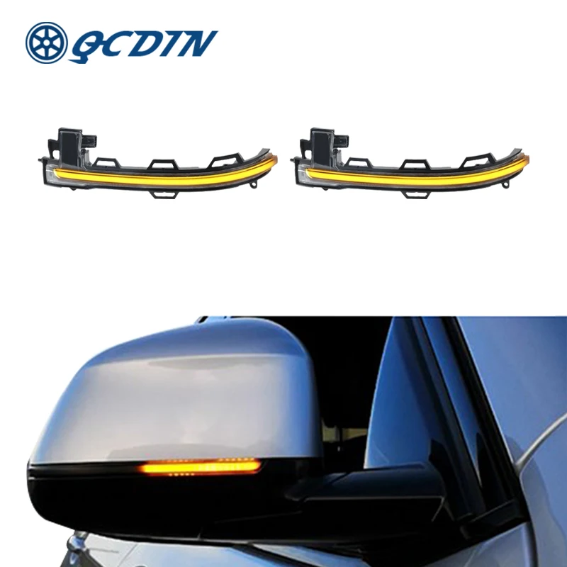 

QCDIN для BMW X3 F25 X4 F26 2015, боковой габаритный светильник онарь, указатель поворота для BMW X5 F15 X6 F16, указатели поворота, плавные огни