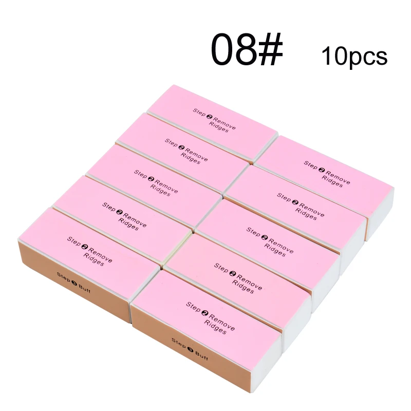 

10/25Pcs lot Double-sided Mini Nail File Blocks Colorful Sponge Nail Polish Sanding Buffer Strips Polishing Manicure Tools