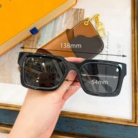 luxury brand designer 2021 trend high quality square frame acetate street hip hop style sunglasses for men women gz1314