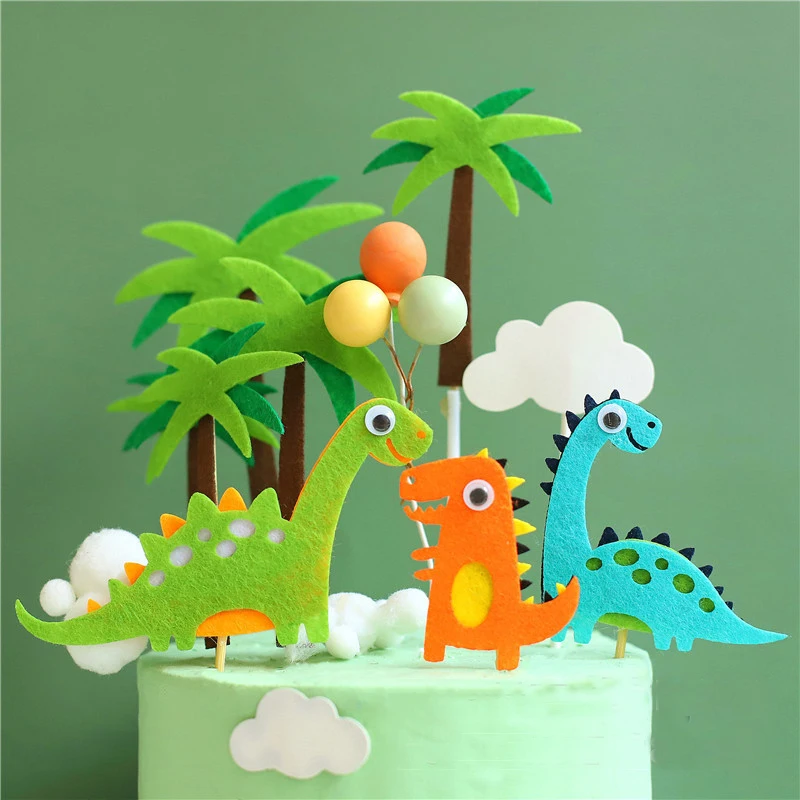 

Динозавр пальмовый торт Топпер джунгли сафари день рождения торт Декор 1-й День рождения динозавр торт Декор С Днем Рождения Вечеринка Декор Дети Мальчики