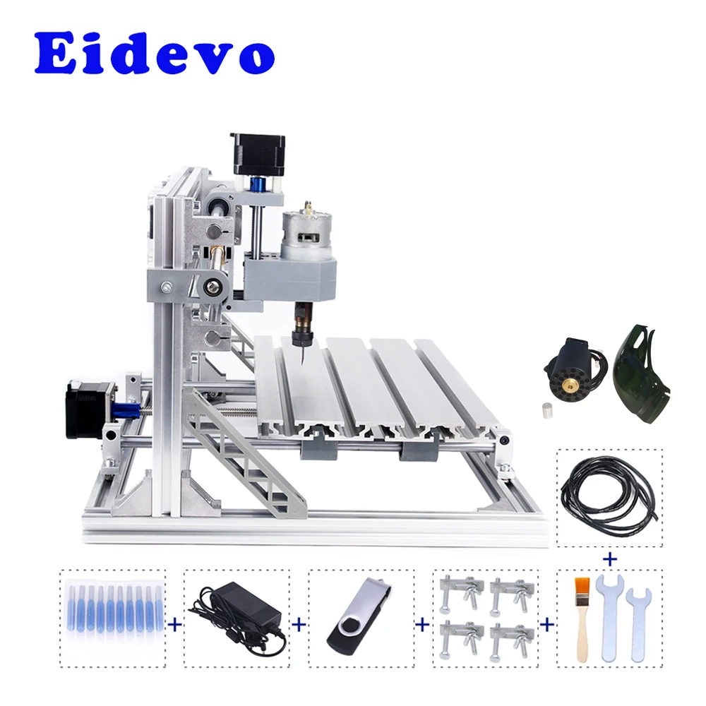 Деревообрабатывающий фрезерный станок Eidevo CNC 3018 гравер лазерный гравировальный