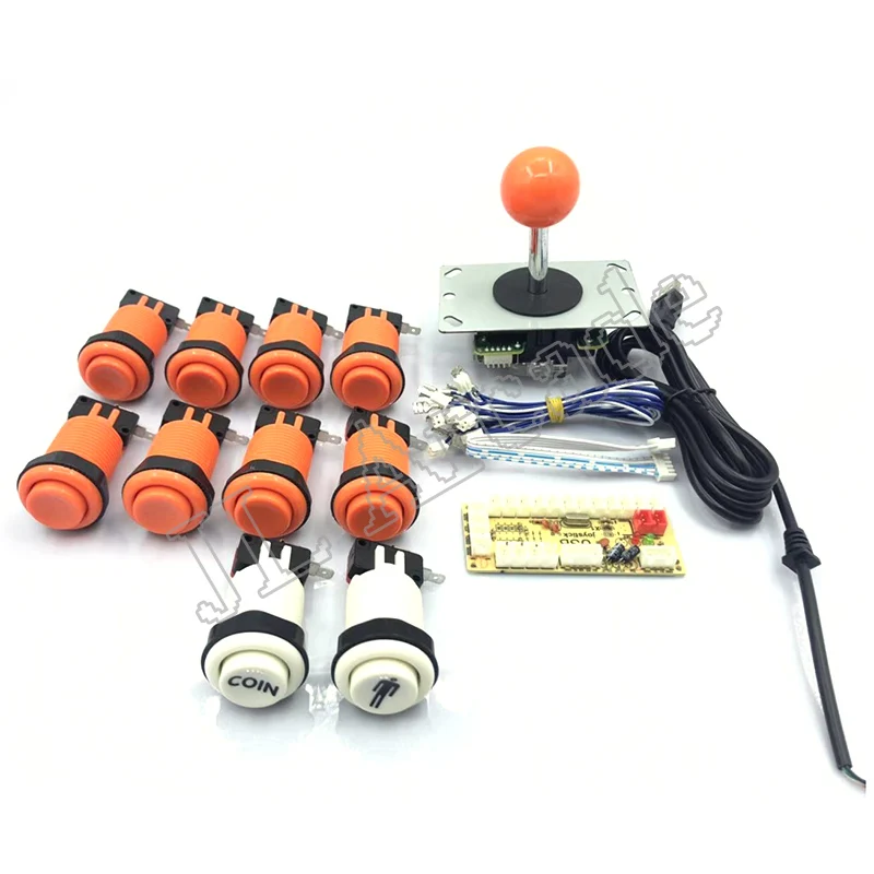 

Набор для управления аркадными играми «сделай сам», наборы для аркадных игр, комплект включает в себя кнопку джойстика sanwa для контроллера «...