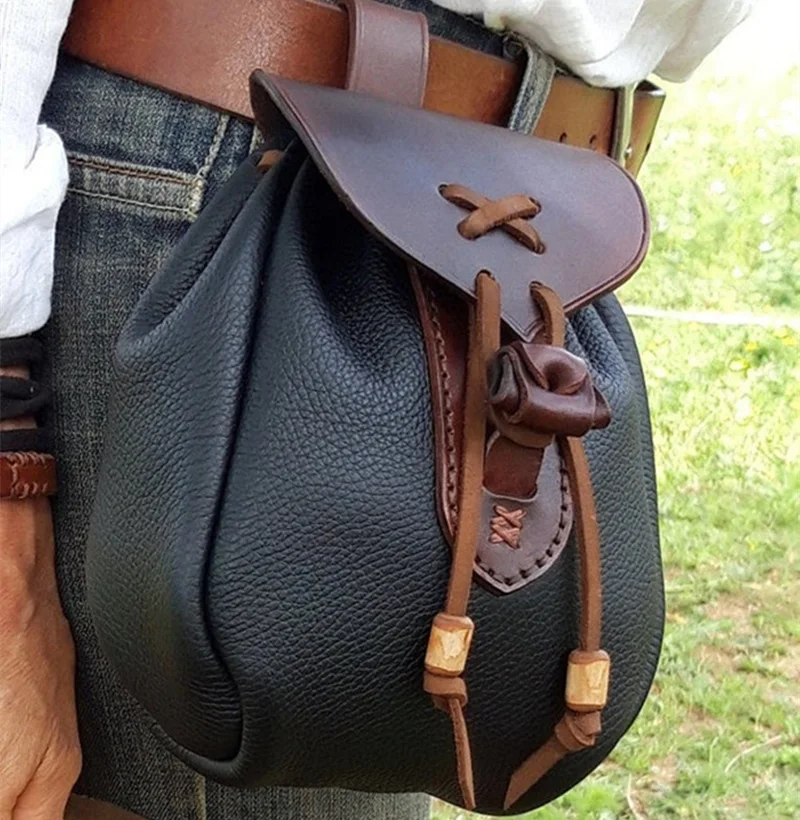 

Кошелек для мелочи из искусственной кожи на шнурке