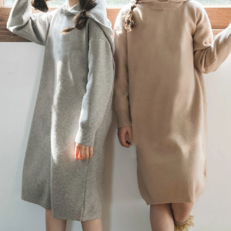 Новинка 2020 детское платье-свитер платье принцессы осеннее для девочек вязаный