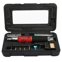 cordless butane soldering iron blow torch torch kit tool iron soldering iron hs 1115k butane gas cordless welding ignition 10