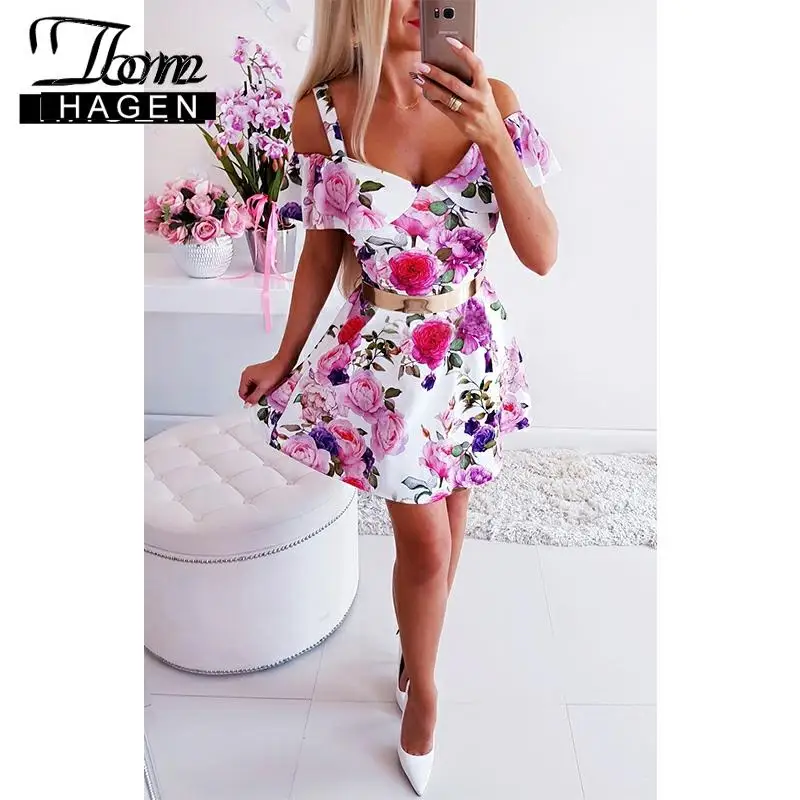 Для Тома модное летнее платье 2020 пляжное женские цветочные платья элегантные
