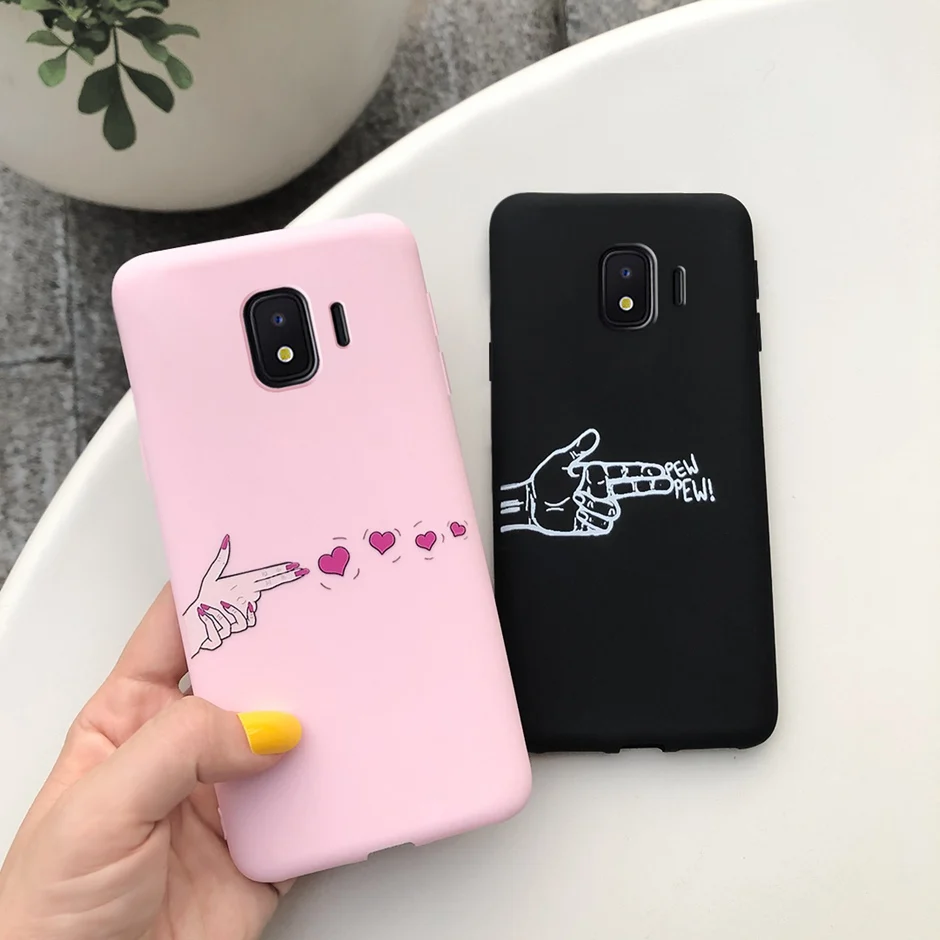 Яркий Силиконовый чехол для Samsung Galaxy J2 Core с милым рисунком сердца 2018 J260 J260F J2core