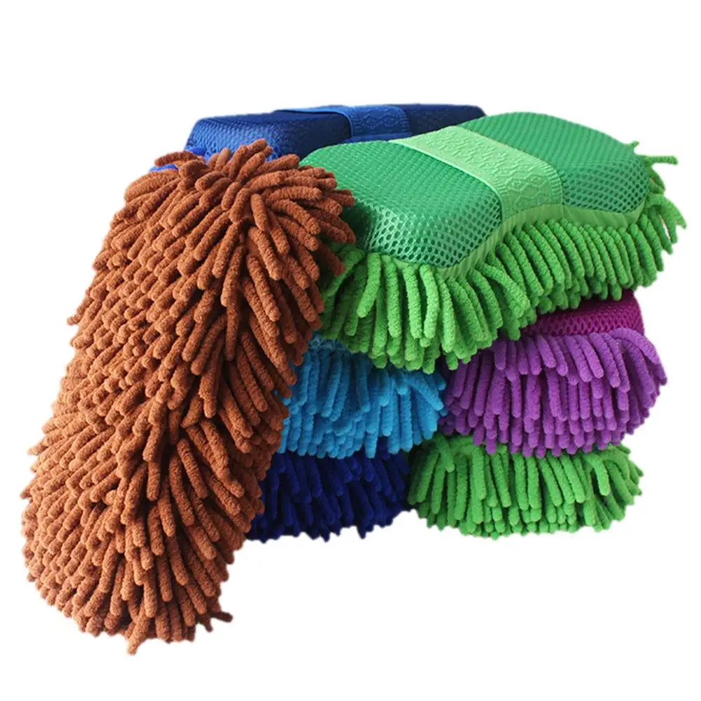 

7pcs Car Wash Tool Set Tire Brush Window Water Scraper Cloth Duster Double Head Car Vent Brush Pratical Car Wash Cleaning Kit