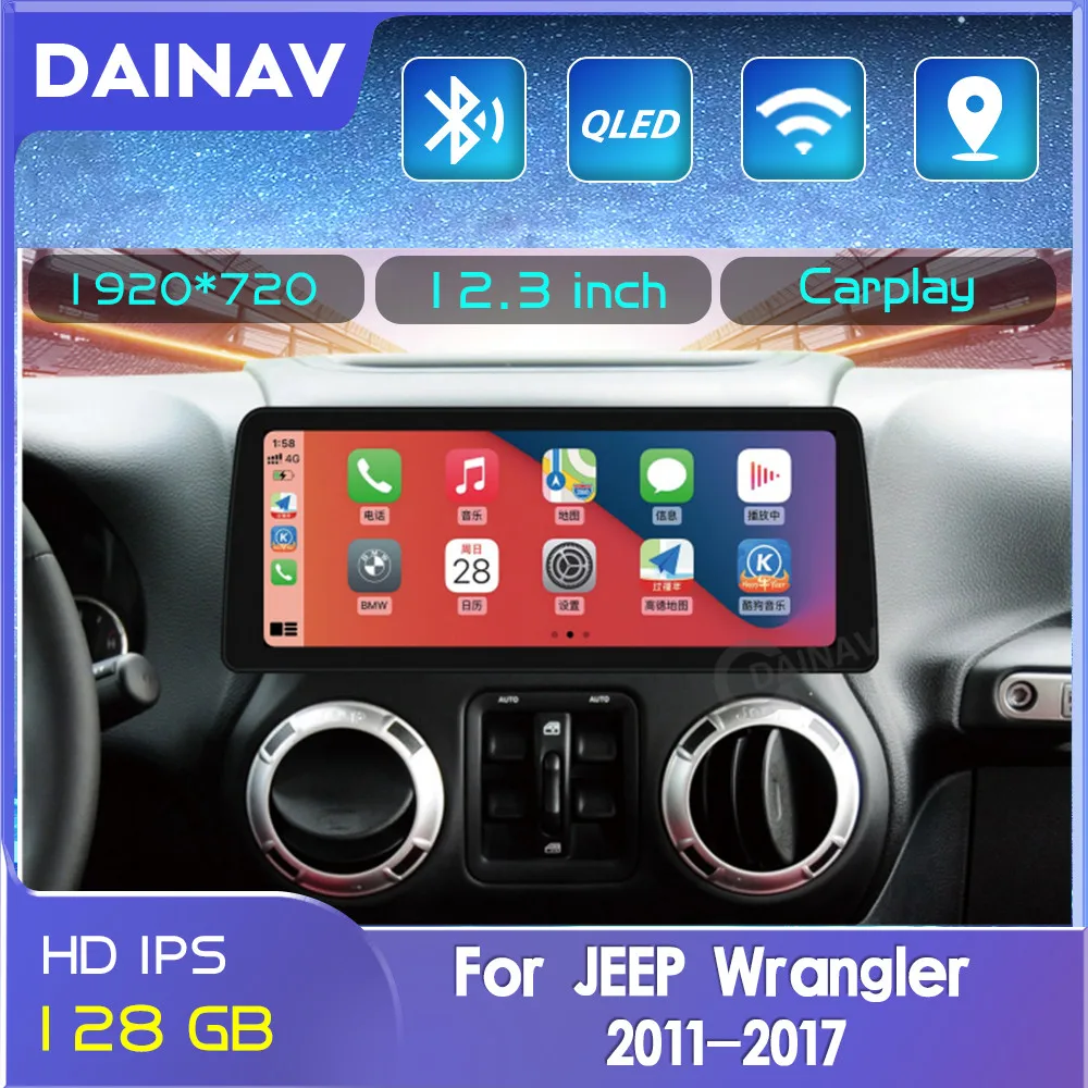 

12.3 inch 128gb 2 din Android Car Radio Multimedia Player For Jeep Wrangler 2011-2017 Car Stereo Autoradio Auto Audio