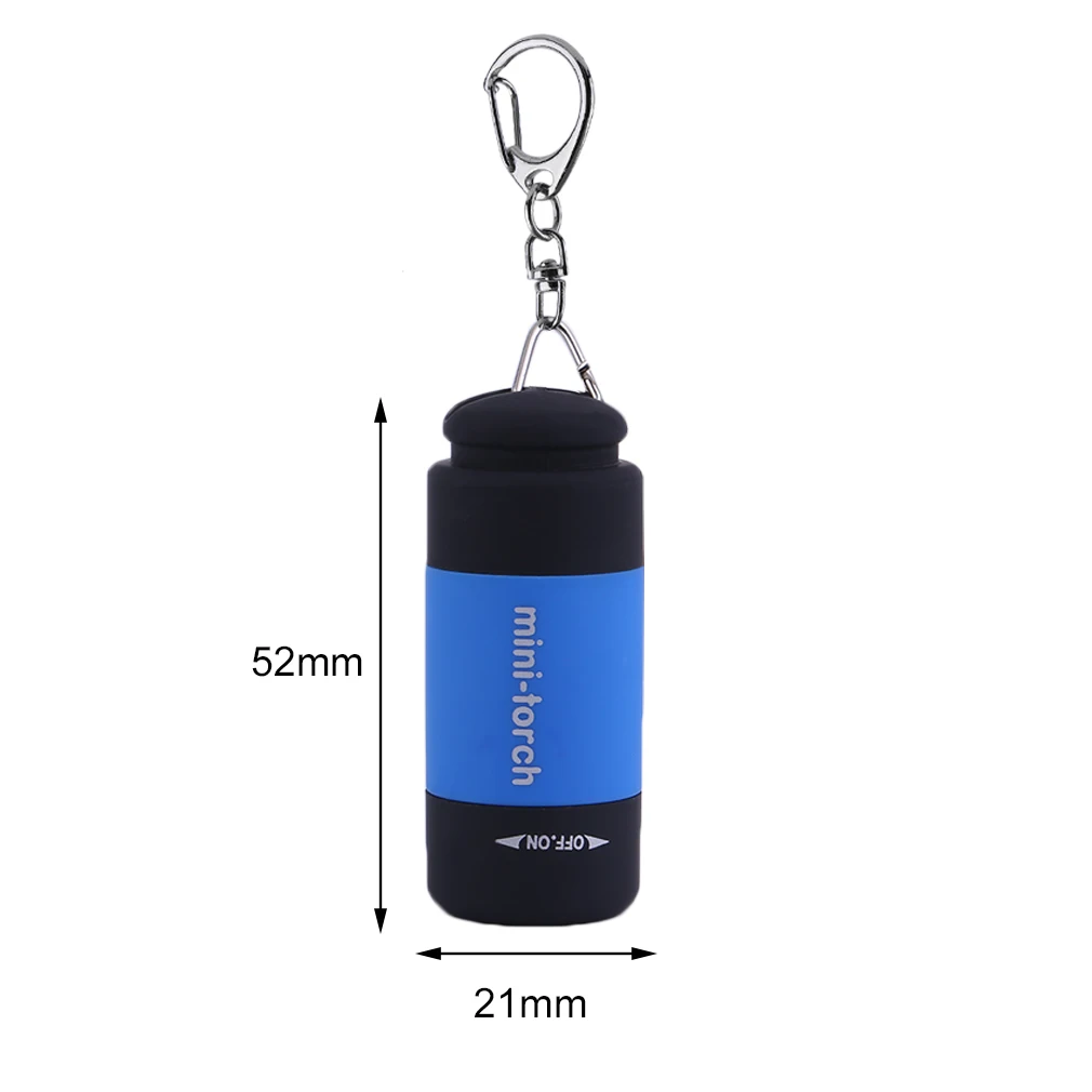 

2017 Popular Mini Keychain Pocket Torch USB Rechargeable LED Light Flashlight Lamp 0.3W 25Lm Multicolor Mini-Torch