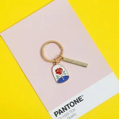 

Lovely Rose Boy Little Prince Pendant Key Chain Little Fox Planet Universe Keychains AirPods Earphone Pendant Key Ring