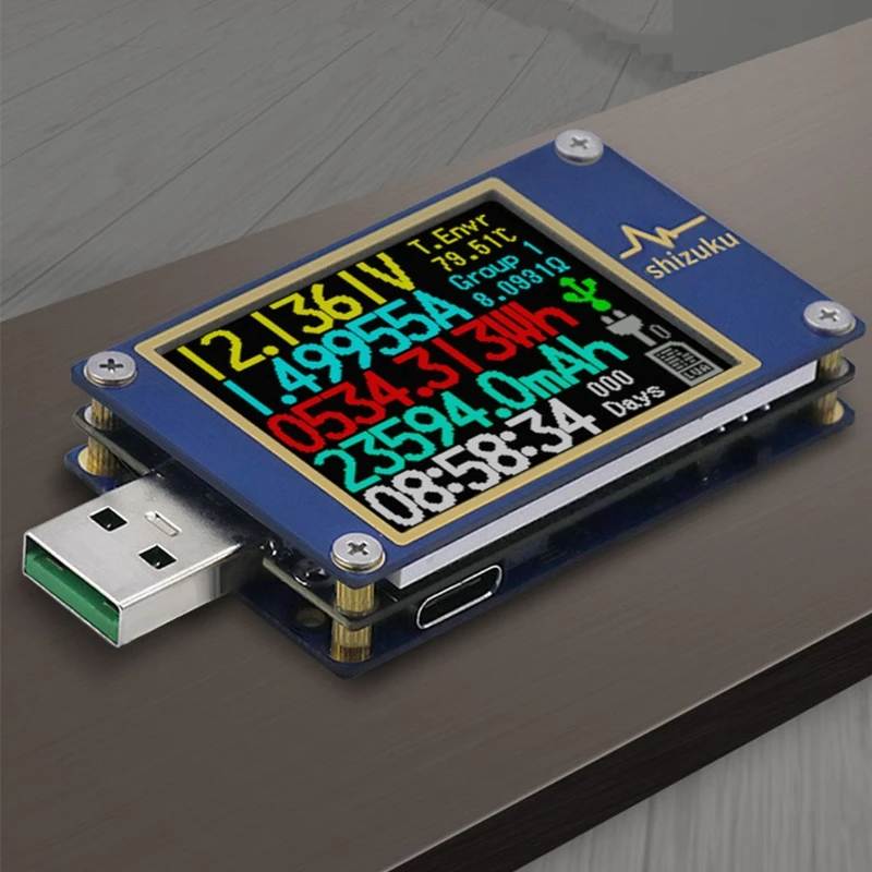 

YK001-USB PD high-precision fast charge data cable charging head detection voltage and current tester multimeter