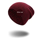 Вязаная шапка в стиле хип-хоп, женская теплая зимняя повседневная акриловая вязаная Лыжная шапка, мягкая свободная полосатая женская шапка, мужская шапка