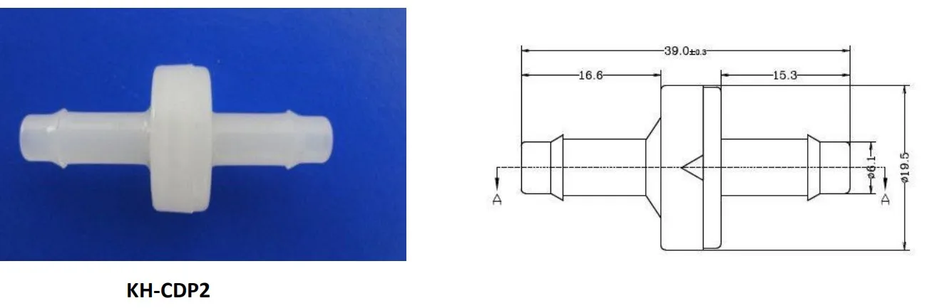 PVDF пластиковый обратный клапан обратные клапаны 3/1" до 3/8" 100 шт DGOzone