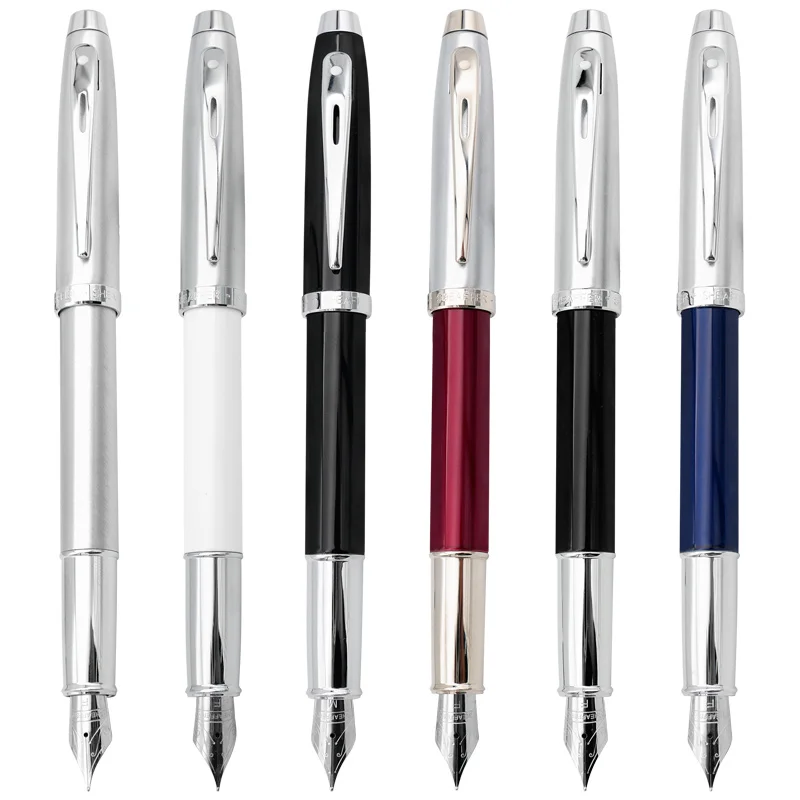 Ручка перьевая SHEAFFER 100 с тонким металлическим латунным наконечником