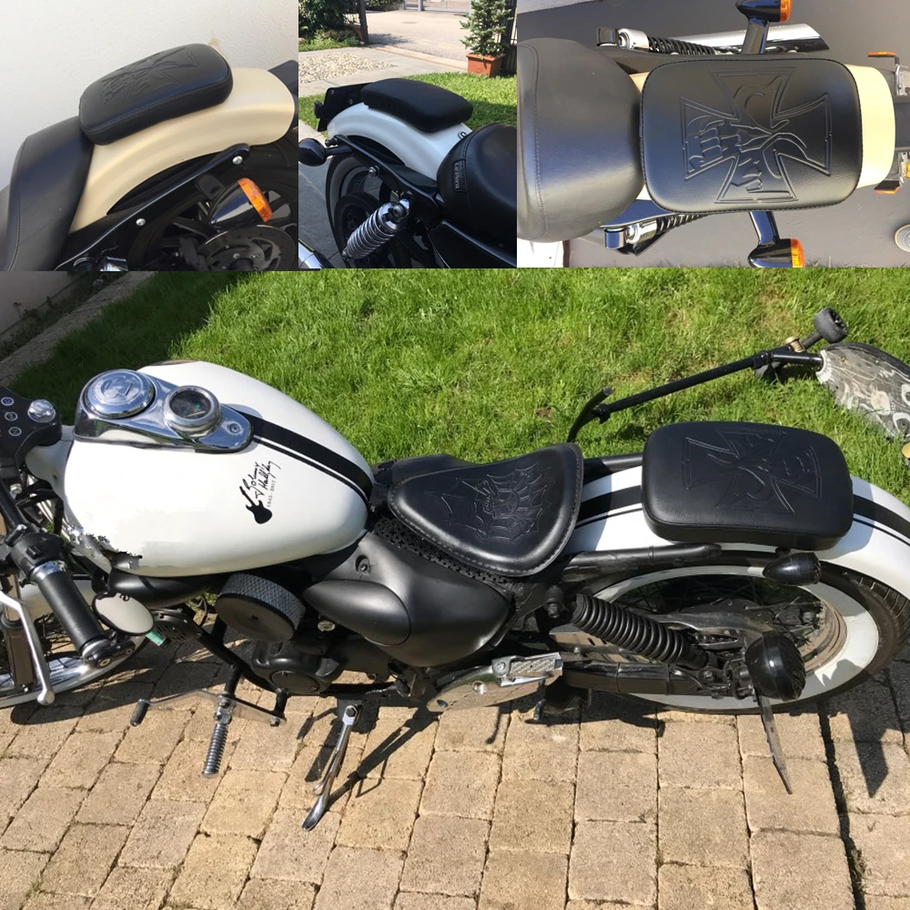 Сиденье на присоске для мотоцикла ПАССАЖИРСКОЕ СИДЕНЬЕ ДЛЯ Harley Moto flame Cruiser Chopper| |