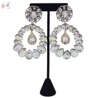 yulaili 2019 new fashion element drop earring for women bridal engagement earrings wholesale jewelry cheap factory price