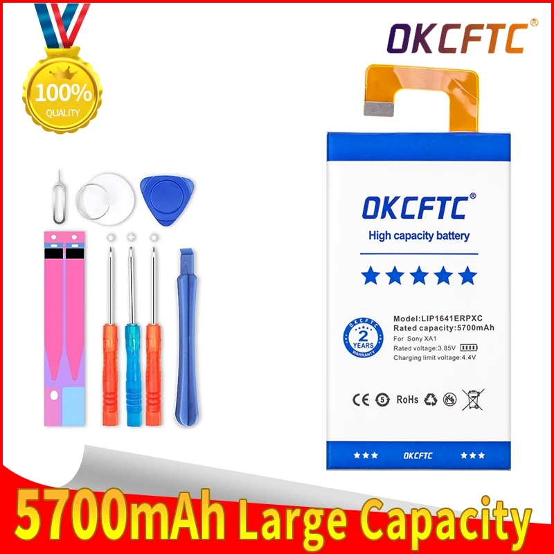 

OKCFTC LIP1641ERPXC 5700mAh Battery for Sony Xperia XA1 Ultra XA1U C7 G3226 G3221 G3212 G3223 Batteries