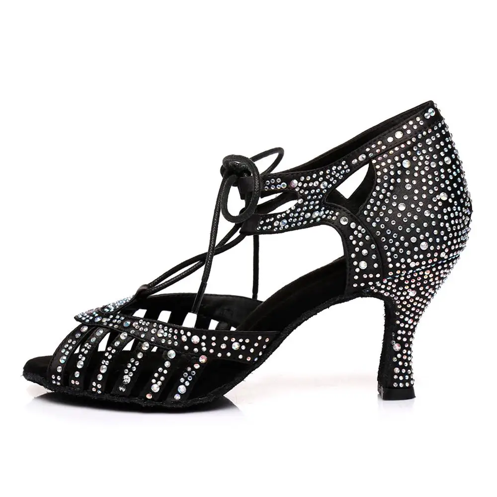 Танцевальная обувь для латинских танцев Новинка Женская танцевальная девушек