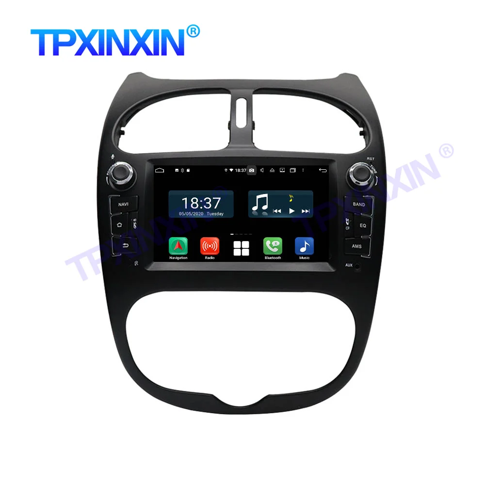 

128GB Android 10 For PEUGEO 206 2000 - 2016 Car Radio Multimedia Video Player Navigation Stereo GPS accessories Auto 2din no DVD