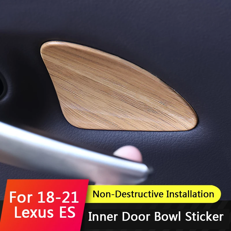 QHCP Car Door Bowl Cover Inner Handle Decorative Stickers Trims ABS For Lexus ES200 260 300H 2018 Interior Accessories | Автомобили и