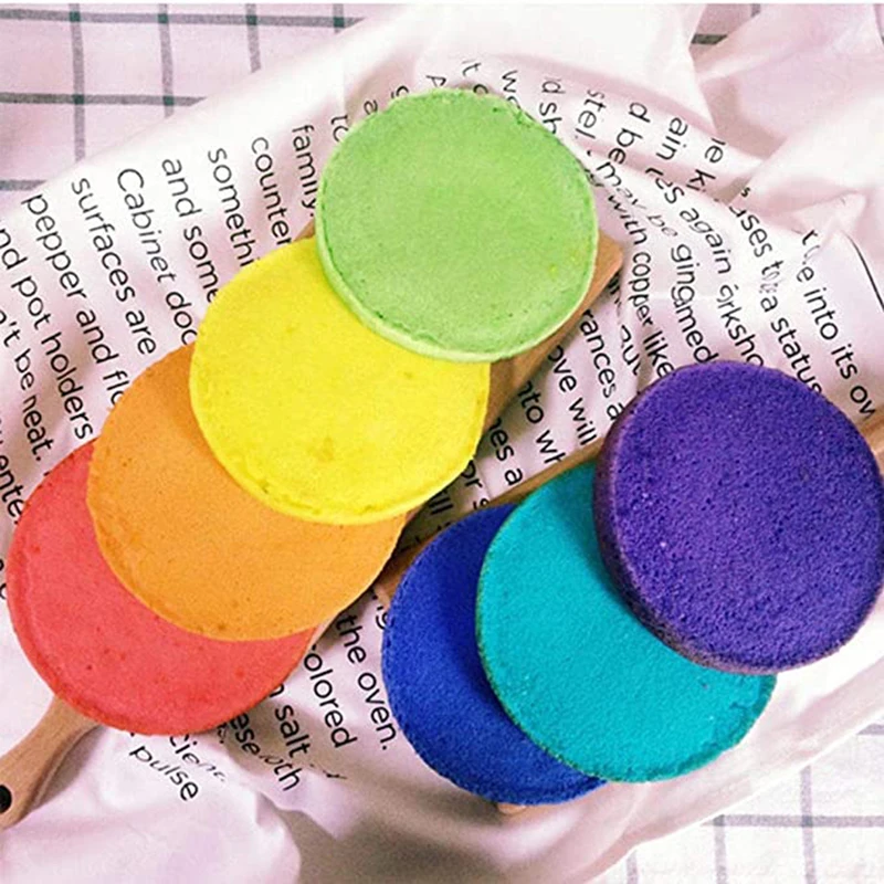 

4pcs Silicone Round Shape Cake Mold Tray Non-Stick Layer Rainbow Cake Baking Pans Dessert Maker Mould for Pancake Pizza Bakeware