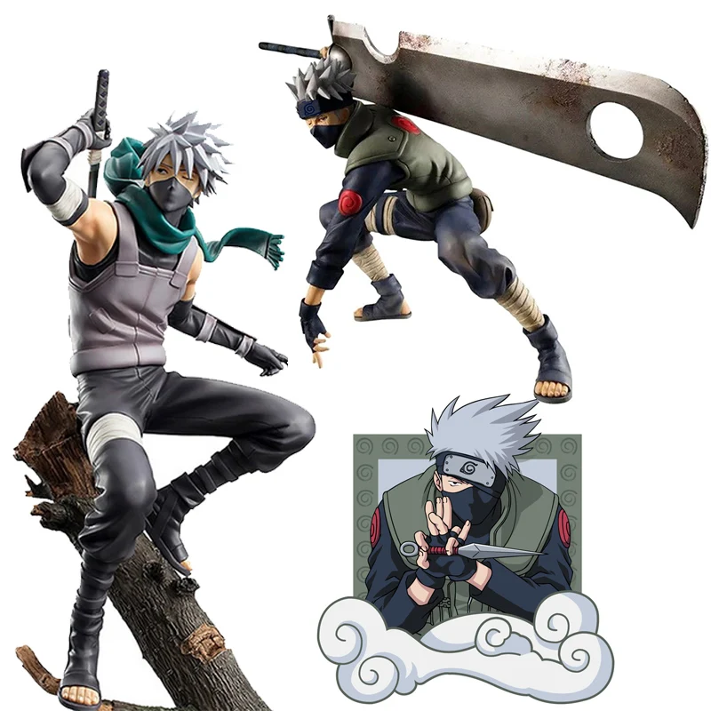 Anime Figure Naruto Hatake Kakashi Figures NARUTO Accessories Action Figurine Model Cartoon Kids Toys Birthday Christmas Gifts | Игрушки и