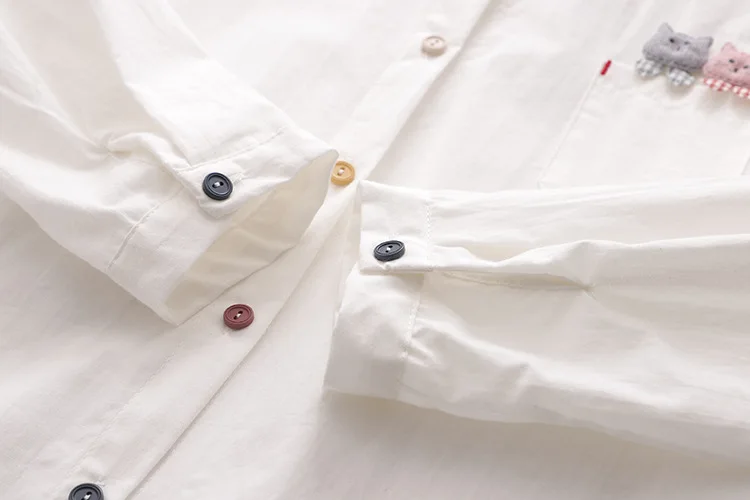 

Japan Style Spring Shirts Women Student Loose Sweet Shirt New Fresh Print Long Sleeved Blouse 2112792