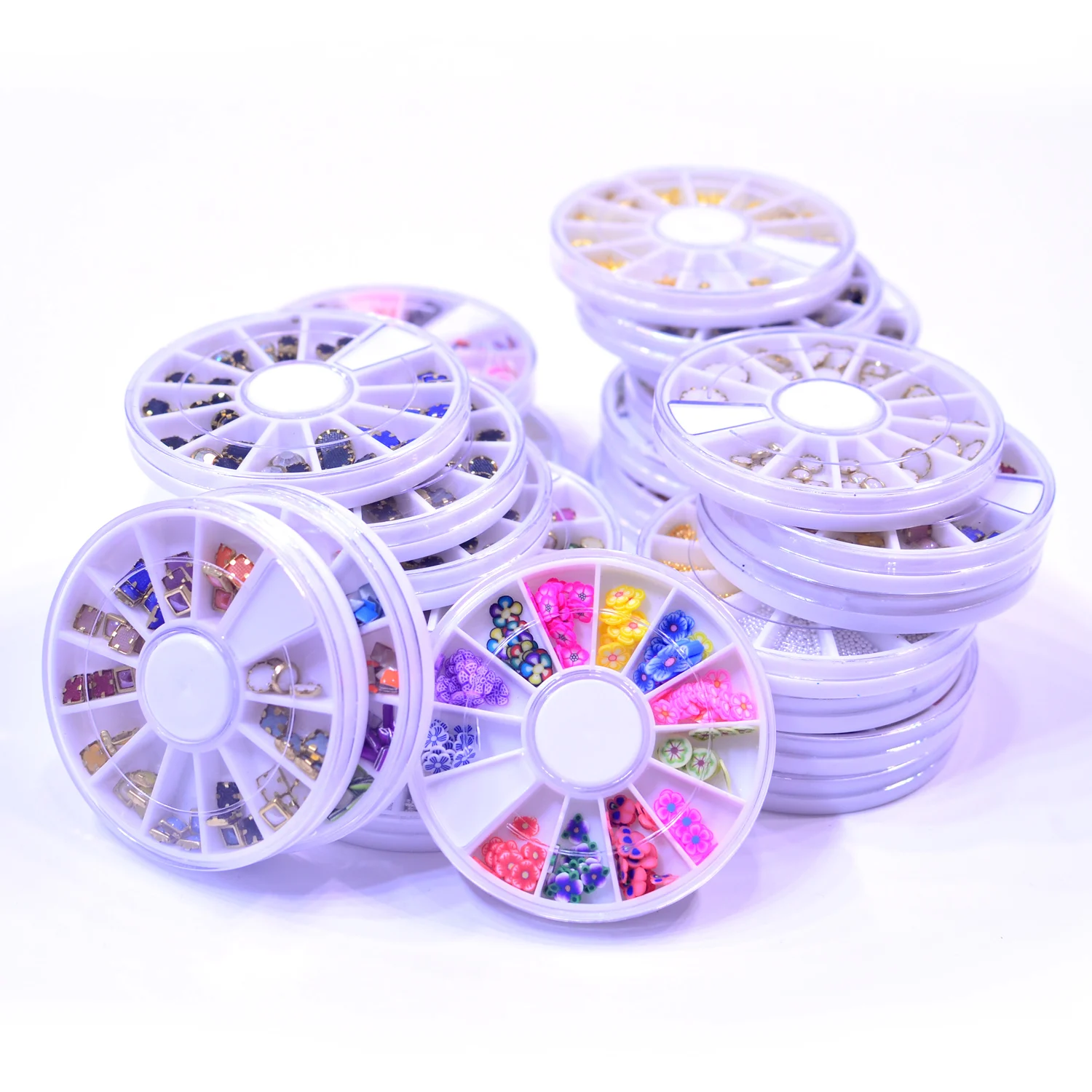 

Mixed Color Chameleon Stone Nail Rhinestone Small Irregular Beads Manicure 3D Nail Art Decoration In Wheel Accessories