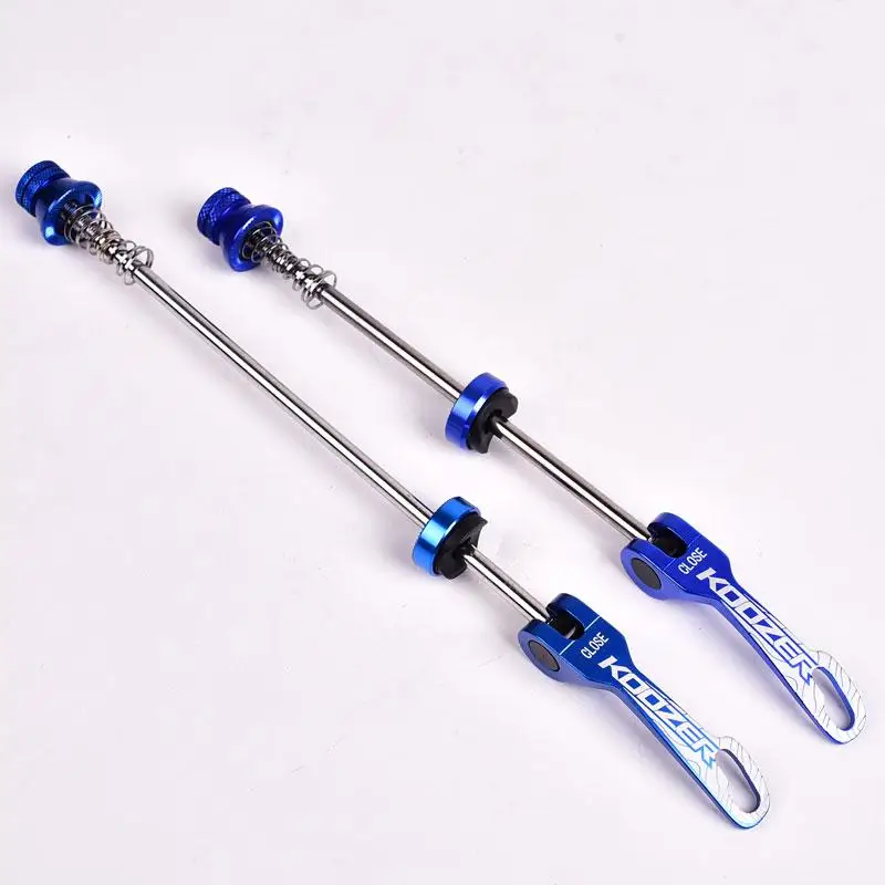 KOOZER 2Pcs Aluminium Alloy Bicycle Wheel Hub Skewers Quick Release Road Mountain Bike Front &amp Rear Skewer Bolt Lever Axle | Спорт и