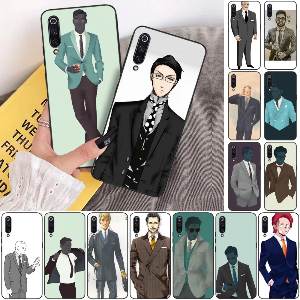 ByLoving Man костюм рубашка галстук линии Горячая продажа ТПУ чехол для телефона Xiaomi 8 9