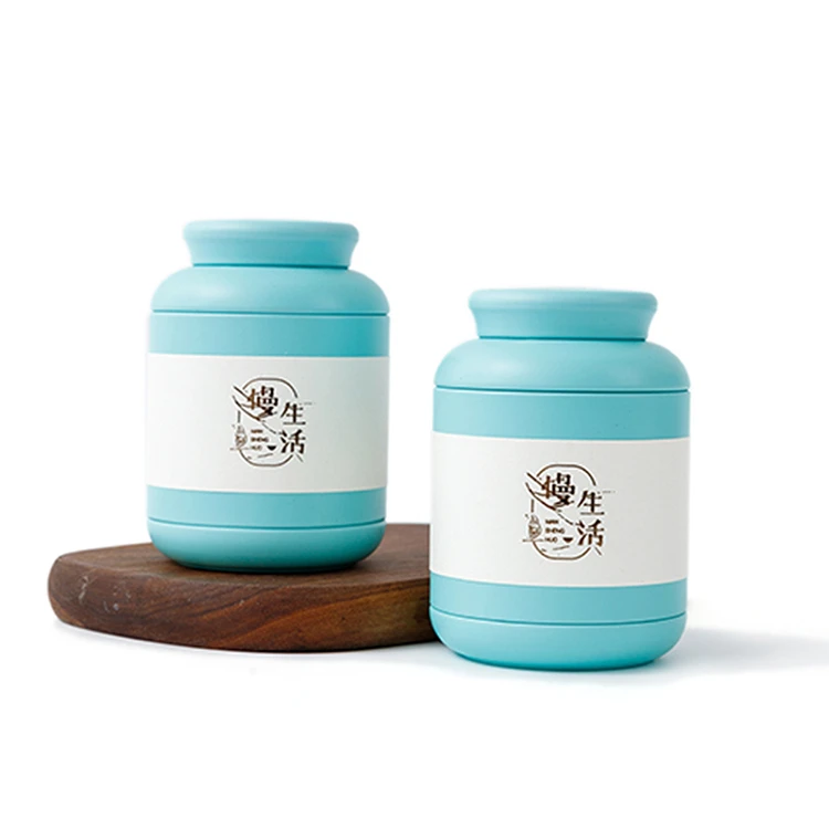 Синий Xin Jia Yi Packaging High-quality Tea Aluminum Tin Small Customized Metal Multicolor Gift Cans Wholesale AirtightColor Tin Tube - Цвет: Синий