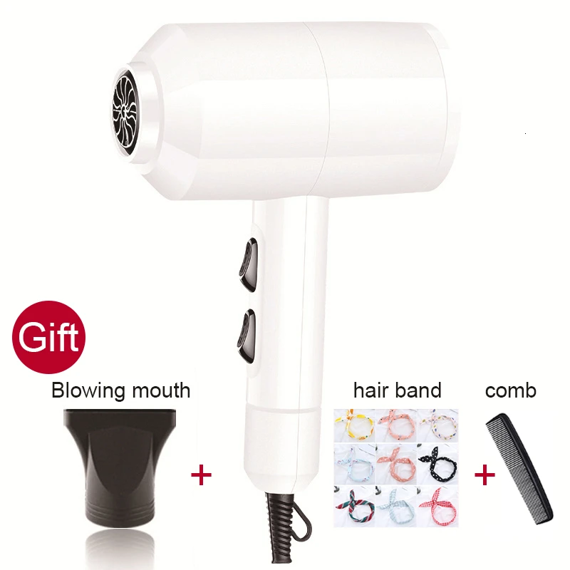 

1600W Professional Hair Dryer High Power Styling Tools Blow Dryer Hot and Cold EU Plug Hairdryer 220-240V Machine hammer dryer